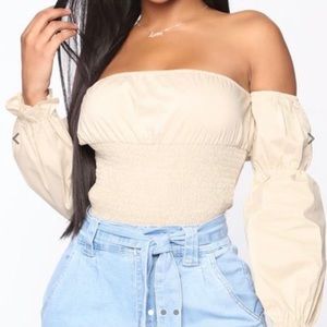 Off the shoulder shirt